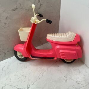 Barbie Moped Pink Star Cycle #2149 Scooter 1978 Mattel Vintage Doll‎ Toy Basket
